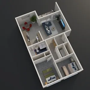  Apartment Retro Modern 2-bedroom With 90 Walkscore